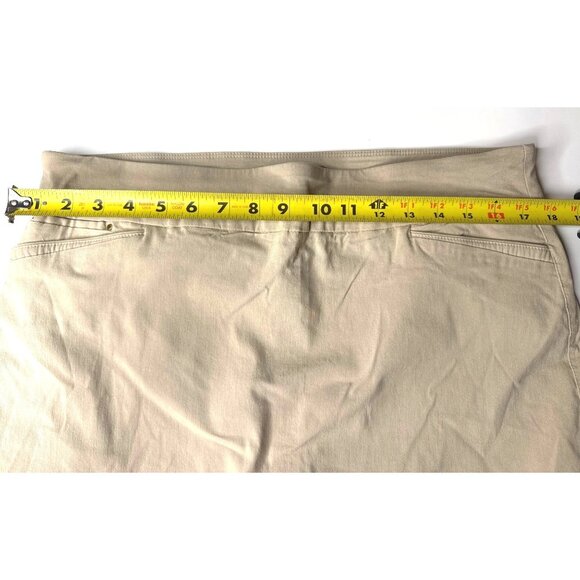 Attyre New York Womens Skort Beige Rayon/Nylon Blend Size 16 - Picture 8 of 8